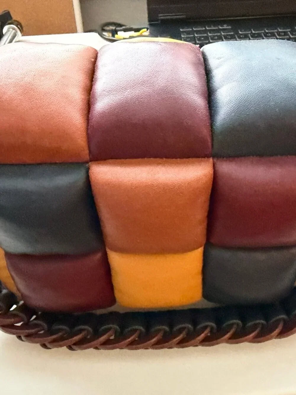 Kate Spade Boxxy Crossbody Bag multi color Leather 3D